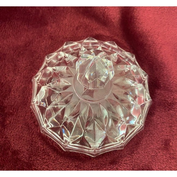 Vintage Wallace 9123 Silver Plate and Crystal Lidded Pedestal Candy Dish USA - Picture 8 of 16